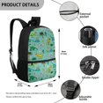 thumbnail image 5 of Uourmeti Dinosaur Skeleton Print Backpack for Adults, 17 Inch Adjustable Shoulder Straps Spacious Storage School Backpack for Shopping Outdoor, 5 of 6