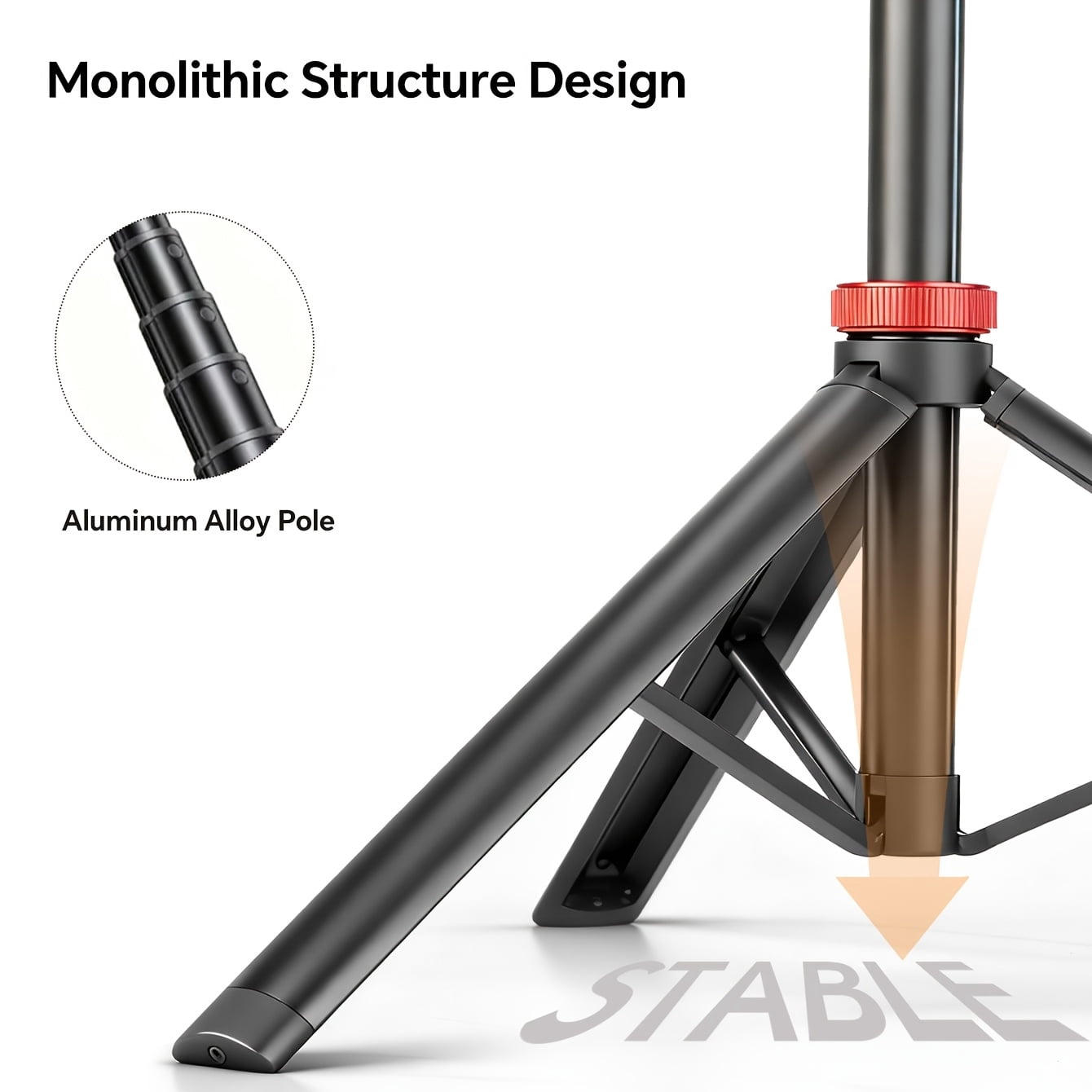 Enhanced 83.5" Mobile Phone Tripod with Remote, Adjustable Height, Sturdy Travel Base & Premium Mount for iPhone 17/15/14, Android, Camera