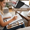 thumbnail image 5 of Haosy Accordion File Organizer Zipper Binder 500 Sheet 6-Tab Expanding File Folder Multi-Pocket 1.2 Inch 3 Ring Cute Beaver and Leaf, 5 of 7