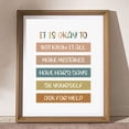 thumbnail image 5 of EIMELI 8X12 inch Classroom Art Poster, Playroom Wall Art Decor, School Counselor, Therapy Office Decor, Unframed, 5 of 5