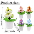 thumbnail image 3 of Gnwei 1 Pcs Tabletop Aritificial Easter Eggs Plant Potted Flower Colorful Artificial Plants in Pots Easter Egg Decorations for Table Centerpiece Holiday Party Arrangement, 3 of 9