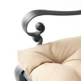 thumbnail image 6 of Brody Outdoor Cast Aluminum Dining Chair with Cushion, Set of 2, Antique Matte Black, Tuscany, 6 of 11