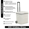 thumbnail image 2 of Igloo 60 QT Marine Ice Chest Cooler with Wheels, White, 2 of 18