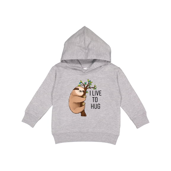 Inktastic I Live to Hug Cute Sloth on a Branch Toddler Hoodie