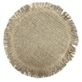 thumbnail image 4 of Placemat Rond Tissé Avec Franges Beige 15 X 15 - Ensemble De 12, 4 of 4