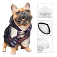 thumbnail image 3 of Haiem Cool Skull Cowboy for Winter Dog Hoodie Sweatshirts with Pockets Warm Dog Clothes for Small Dogs Chihuahua-XX-Large, 3 of 7