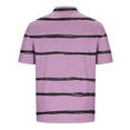 thumbnail image 4 of fatyb Men's Striped Shirts Casual Short Sleeve Golf Shirts for Men Summer Lightweight Collared T Shirts, 4 of 5