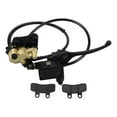 thumbnail image 2 of Miangastore Rear Foot Disc Brake Master Cylinder Assembly With Back Brake Pads Replacement Compatible For 50-125cc Atv Dirt Bike Pit Bike Go Kart Motorcycle Black, 2 of 9
