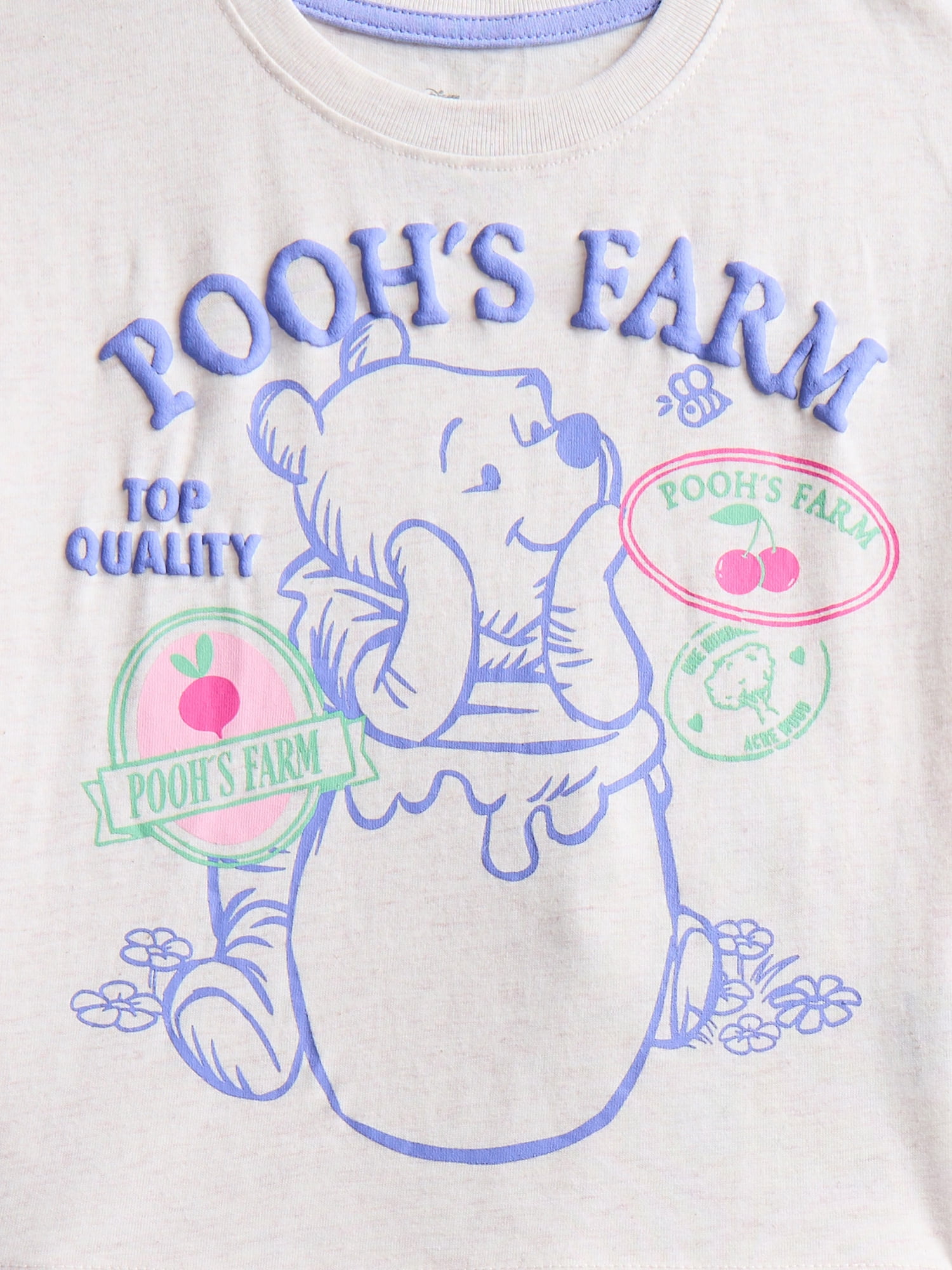 Winnie the Pooh Toddler Girls Graphic T-Shirt and Striped Pants Set, 2-Piece, Sizes 12M-5T