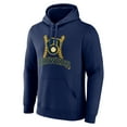 thumbnail image 2 of Men's Christian Yelich Navy Milwaukee Brewers Name & Number Fastball Pullover Hoodie, 2 of 3