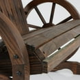 thumbnail image 3 of Outdoor Leisure Wooden Adirondack Bench, 3 of 7