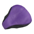 thumbnail image 3 of Bicycle Comfort Saddle Cover Soft Breathable Bike Saddle Cushion Cover purple, 3 of 9