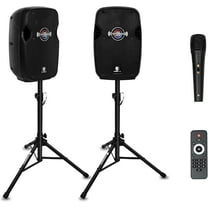 PRORECK IMPACT 10 10-Inch Stereo Speakers, 800W Peak Power Bluetooth PA Speaker