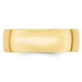 thumbnail image 2 of 14k Yellow Gold 7mm Lightweight Comfort Fit Wedding Band Size 7 CFL070, 2 of 3