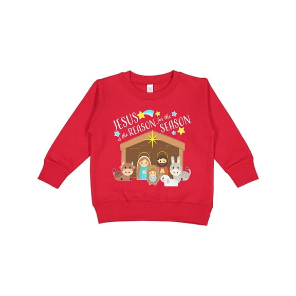 Inktastic Jesus is the Reason for the Season Christmas Nativity Toddler Sweatshirt