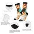 thumbnail image 3 of Vsdgher Funny Swimming Chihuahua Crew Socks for Men & Women, Breathable Casual Athletic Ankle Socks, 3 of 6