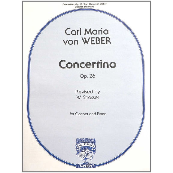 Concertino: Op. 26 for Clarinet and Piano