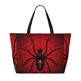 thumbnail image 2 of Xecao Spider on the Web for versatile beach bag for women includes zipper pockets and waterproof material, ideal for vacations and adventures., 2 of 7