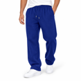 thumbnail image 7 of Dark Blue Boys Sweatpants 4t, Drawstring Elastic Waist Kids Joggers with Pockets, Straight Leg Casual Sweat Pants for School Active Wear, 7 of 7