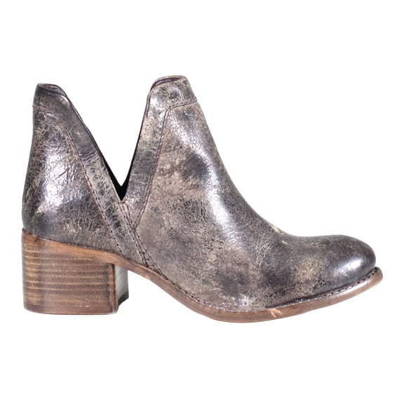 Diba True Womens Nerd Metallic Pull On Round Toe Cowboy Ankle Boots