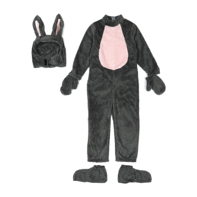 Disfraz de conejito de Pascua para niños, mono de cosplay, traje de conejito de franela para disfraces XS