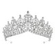 thumbnail image 5 of Tiara de boda, diadema, regalo, diadema decorativa, tocado de novia, corona, diadema Estilo B Plata, 5 of 7