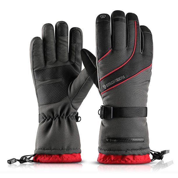 Eigraketly Guantes de invierno Dulce regalo Resiliencia Mitones para exteriores Suministros de ciclismo ajustables Equipo deportivo Ropa de ciclismo Ciclismo Rojo/L Eigraketly OD025879-04