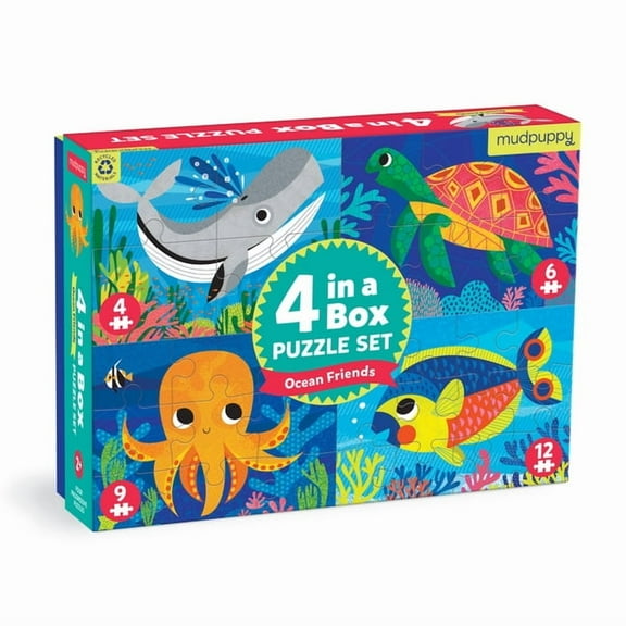 Ocean Friends 4-In-A-Box Puzzle Set (Other)
