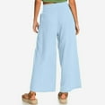 thumbnail image 3 of Aloohaidyvio Pants with Pockets,Women Casual Solid High Waist Loose Pocket Straight Buttons Long Pants, 3 of 5