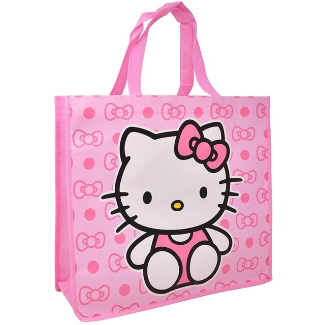 Bolsa de mano Fast Forward Hello Kitty, grande, rosa, reutilizable