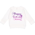 thumbnail image 2 of Inktastic Purple Happy Birthday Mommy Toddler Sweatshirt, 2 of 4