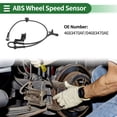 thumbnail image 2 of Unique Bargains ABS Wheel Speed Sensor ABS Sensor Anti-lock Braking System Sensor No.4683470AF for Dodge Caravan 2007 Front Right, 2 of 7