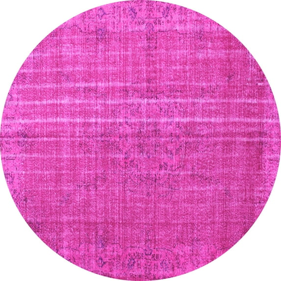 Ahgly Company Indoor Round Persian Pink Bohemian Area Rugs, 6' Round