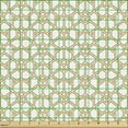 thumbnail image 2 of Ambesonne Geometric Fabric by the Yard Upholstery, Rhombus Mosaic Pattern, 1 Yard, Pale Brown White, 2 of 5