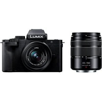 Panasonic LUMIX G100 4k Mirrorless Camera for Photo and Video, Micro Four Thirds Interchangeable Lens System, 12-32mm   40-150mm Lenses , 5-Axis Hybrid I.S., DC-G100DW/W (Black)