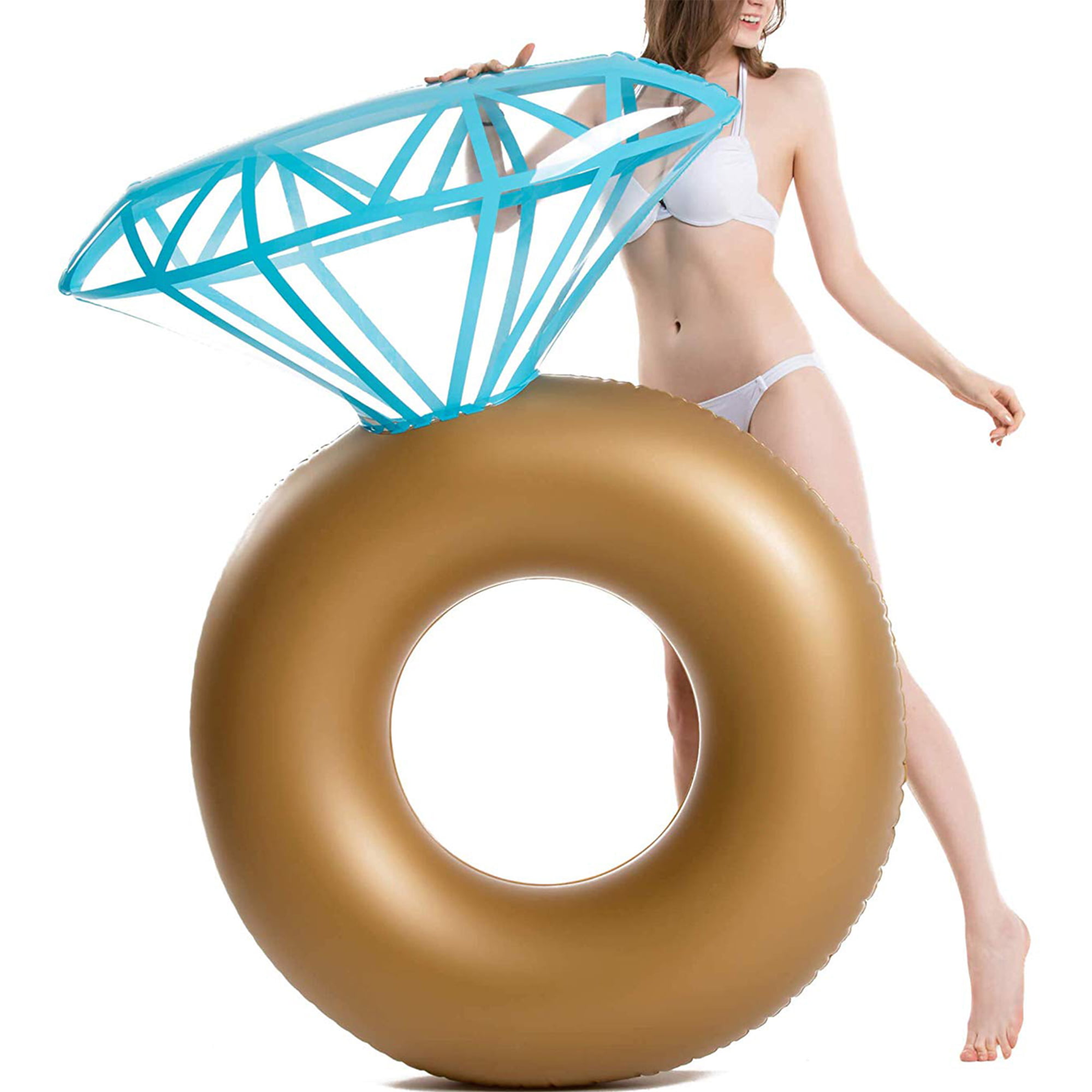 1 PC Adult Swimming Ring Inflatable Thicken Safe Lifesaving Gear for Sea Pool 