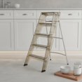 thumbnail image 2 of predolo Folding Step Ladder Transparent 3 Step Ladder Portable Acrylic Folding Stool for Small Apartment, Kitchen, Wardrobe, Coffee, 3-step, 2 of 9