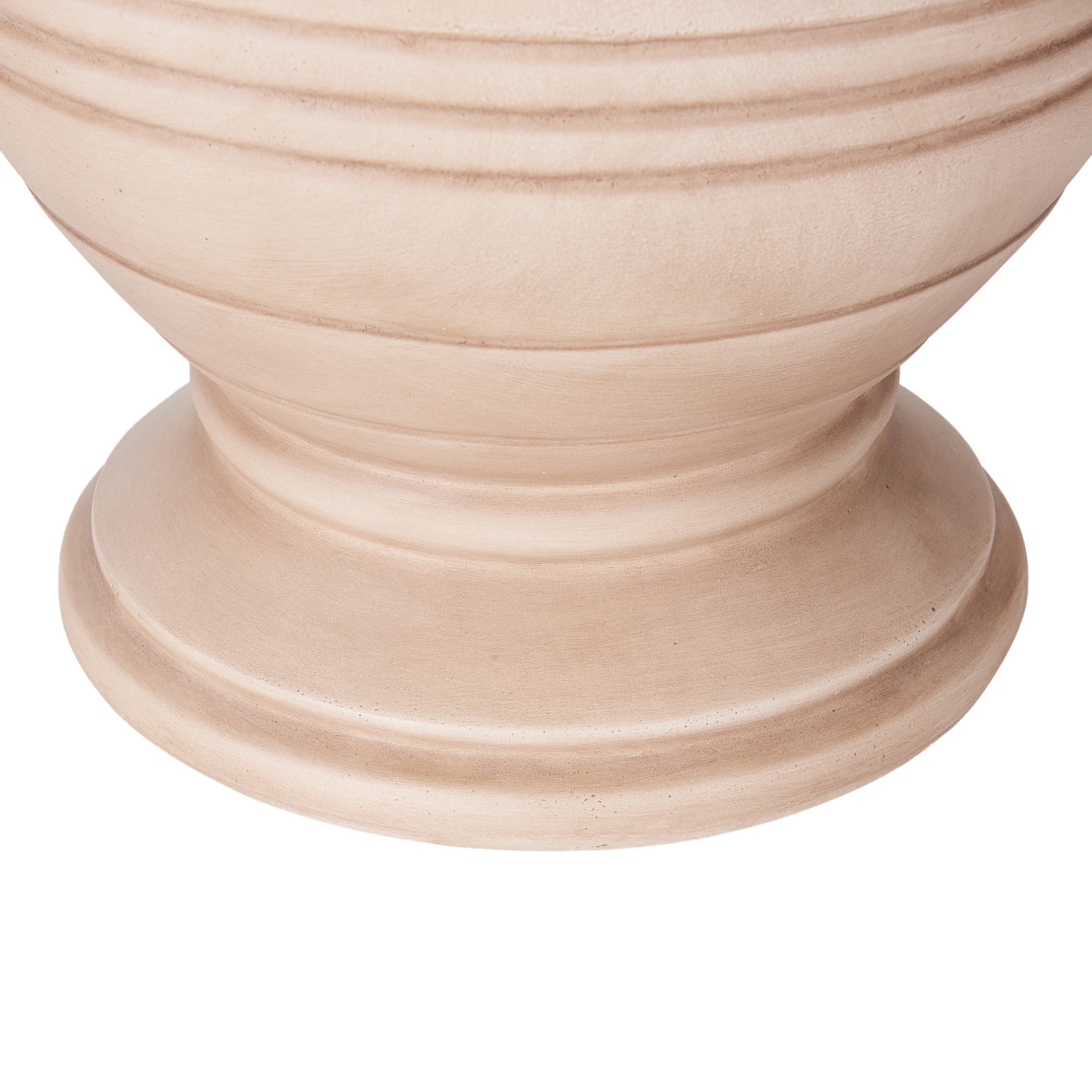 Christopher Knight Home 21.26"H Vintage MGO Outdoor Flower Urn Planter for Garden, Beige Brushed