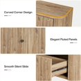 thumbnail image 4 of Tribesigns 55-Inch Floating TV Stand Wall Mounted, Modern Media Console with 2 Fluted Drawers & Cable Management for Living Room, Bedroom, 4 of 4