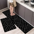 thumbnail image 6 of CasaChic 2-Piece Anti-Fatigue Cushioned Kitchen Mat Set, Non-Slip Waterproof Machine Washable Rugs for Kitchen & Office, 6 of 7