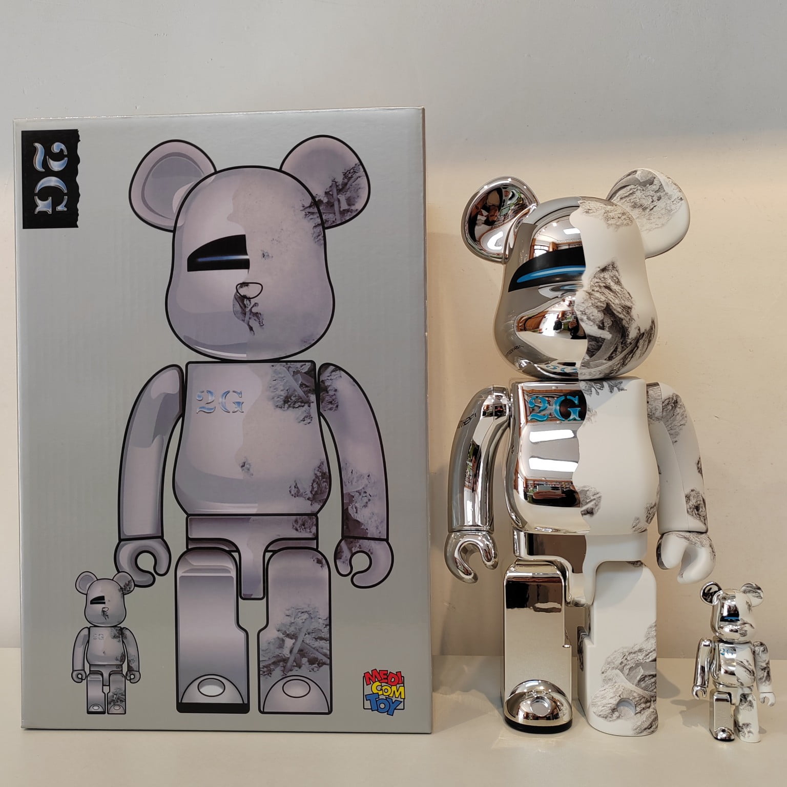 Bearbrick 400%+100% HajimeSorayama 2G Plating Robot Style 11