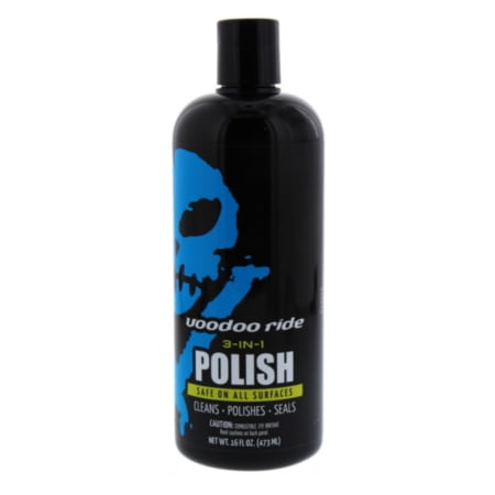 Voodoo Ride 3-In-1 Polish - Removes light scratches and swirl marks - Safe on all surfaces - Contains optical brighteners and UV inhibitors, 16 oz bottle, sold by (Best Way To Remove Swirl Marks In Black Paint)