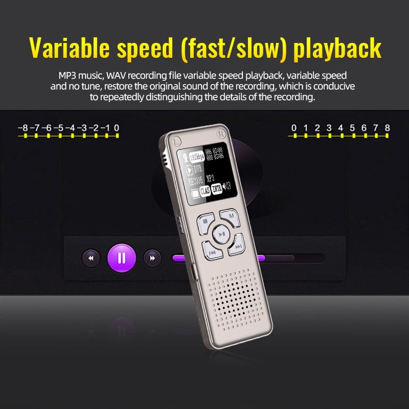 CJBZLCPCOO Q300 classic voice recorder high definition noise reduction intelligent MP3 voice to text recording