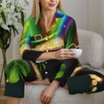 thumbnail image 6 of Picia St. Patrick's Day4 Pattern Women’s Long-Sleeve Sleepwear Set - Soft 2-Piece Loungewear with Pockets, Comfy PJs for Relaxing Nights-X-Large, 6 of 7