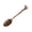 A002- Rose Quartz Chip Coffee Spoon, variant on Vintage Engraved Coffee Spoon - Retro Carved Design with Tiger's Eye Accent, Decorative Teaspoon for Coffee, Tea, Desserts, Home Decor, Office Use - Antique Style Stirring Spoon with Ornate Pattern,