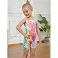 thumbnail image 4 of Gymnastics Leotards for Girls Rainbow Unicorn Toddlers Kids Tumbling Outfit Dance Unitard Biketards with Shorts, 4 of 6