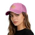 thumbnail image 2 of Lispipm Casual Cotton Baseball Cap for Men and Women Outdoor Adjustable Dad Hat for Hiking Sports Unisex Soft Trucker Caps Pink, 2 of 7
