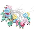 thumbnail image 1 of Promotion!Maojin Guirnaldas de luces multicolores, 20 LED, 10 pies, guirnaldas colgantes, decoraciones, pancartas de cadena, funciona con pilas, para bodas, cumpleaños, habitaciones, 1 of 3