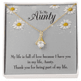 thumbnail image 2 of To My Granddaughter To My Aunt Thank You Auntie Alluring Ribbon Necklace Message Card, 2 of 20