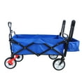 thumbnail image 3 of Trampoline For Kids folding wagon Collapsible Outdoor Utility Wagon, Heavy Duty Folding Garden Portable Hand Cart, Drink Holder, Adjustable Handles,Outdoor Trampoline, 3 of 22